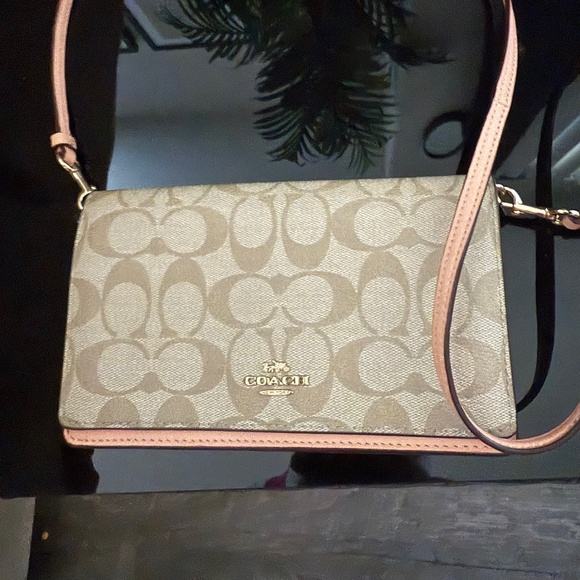 Coach Handbags - Coach monogram small crossbody wallet